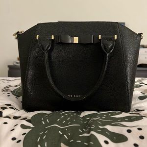 Ted Baker London Janne Bow Leather Zip Tote